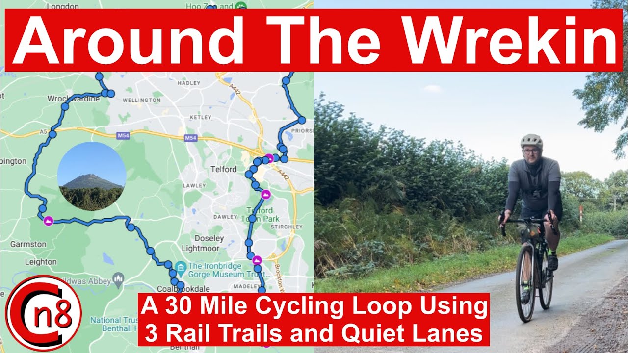 Around The Wrekin - A 30 Mile Cycling Loop Using Cycle Trails and Quiet Lanes.
