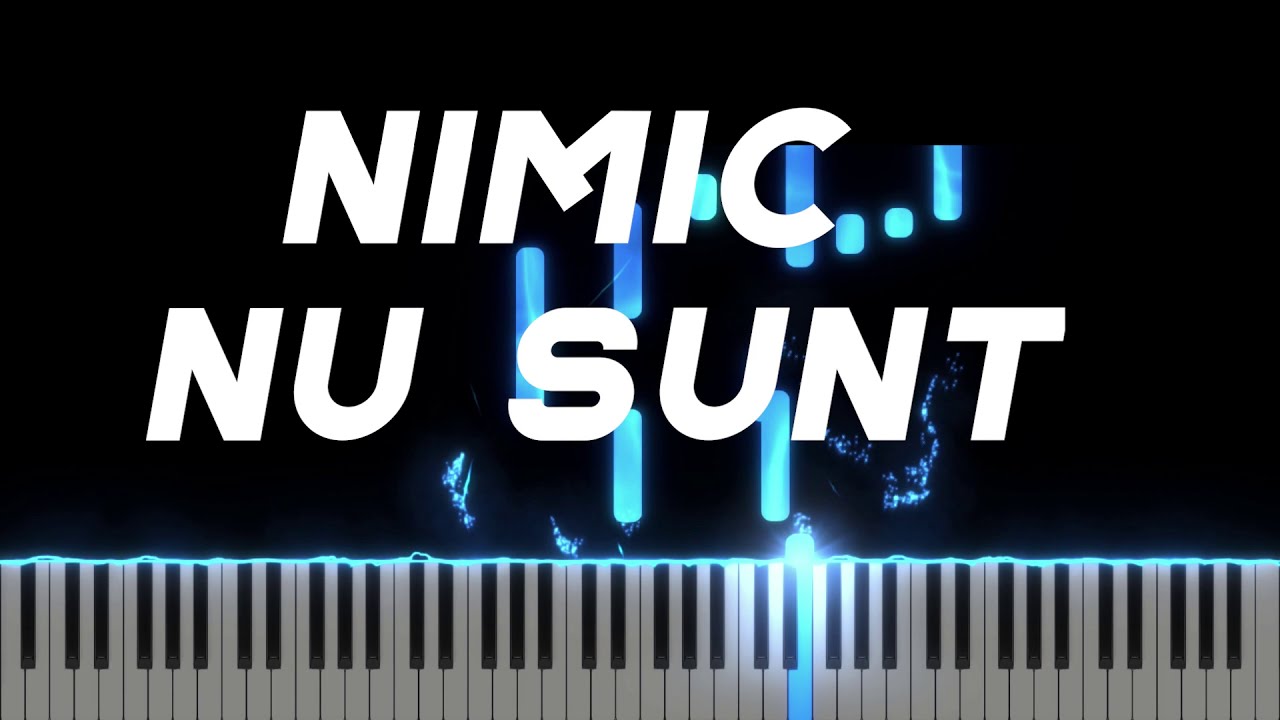 Nimic nu sunt - Vali Pentea Sava - Instrumental Pian - Negativ Pian - Tutorial