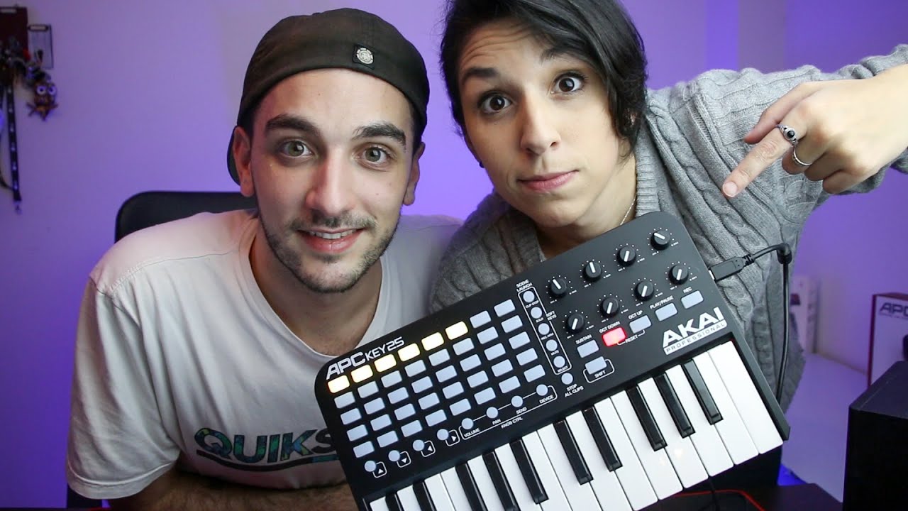 HACEMOS un TRACK para MI CANAL ft. MI HERMANO | APC KEY 25 de AKAI