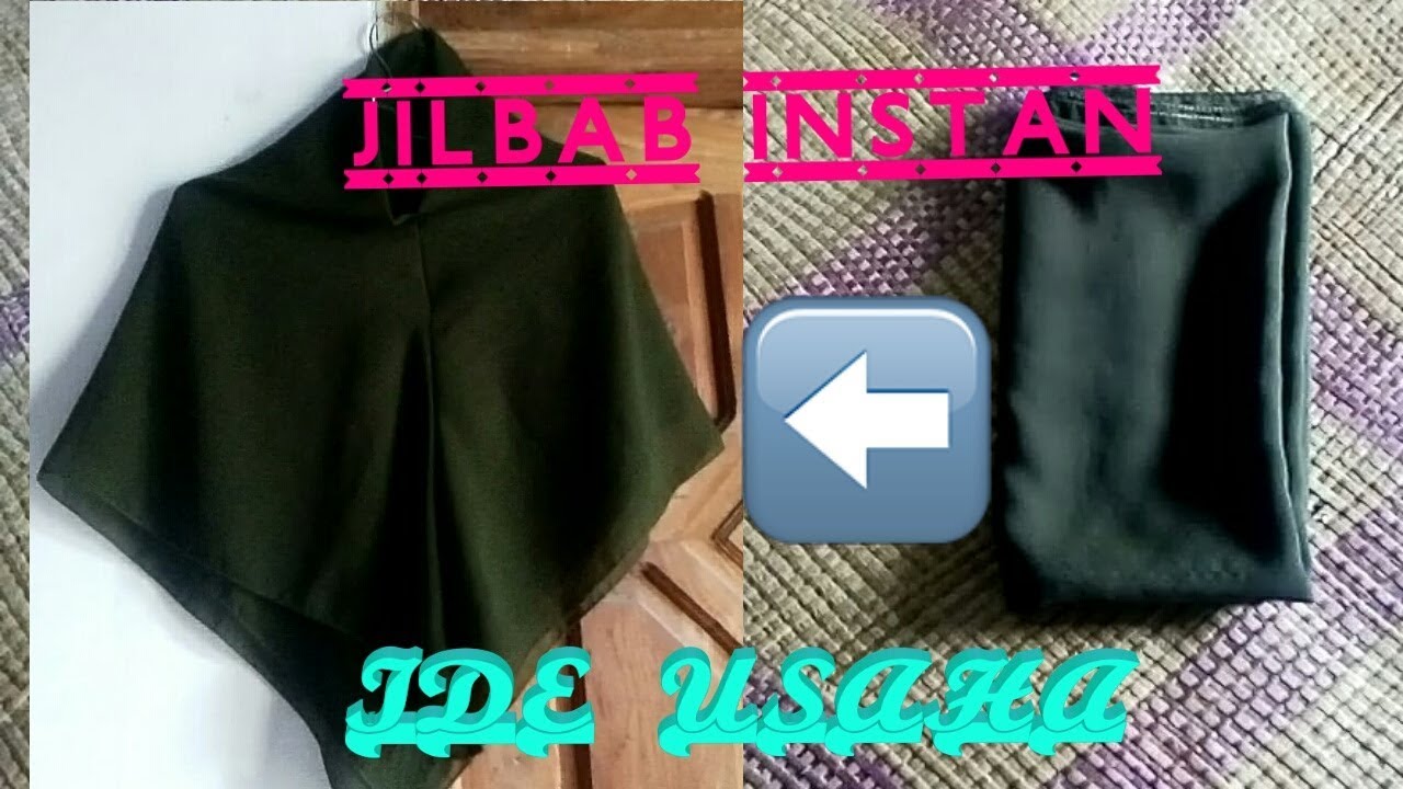 Cara membuat jilbab INSTAN dari jilbab segi empat