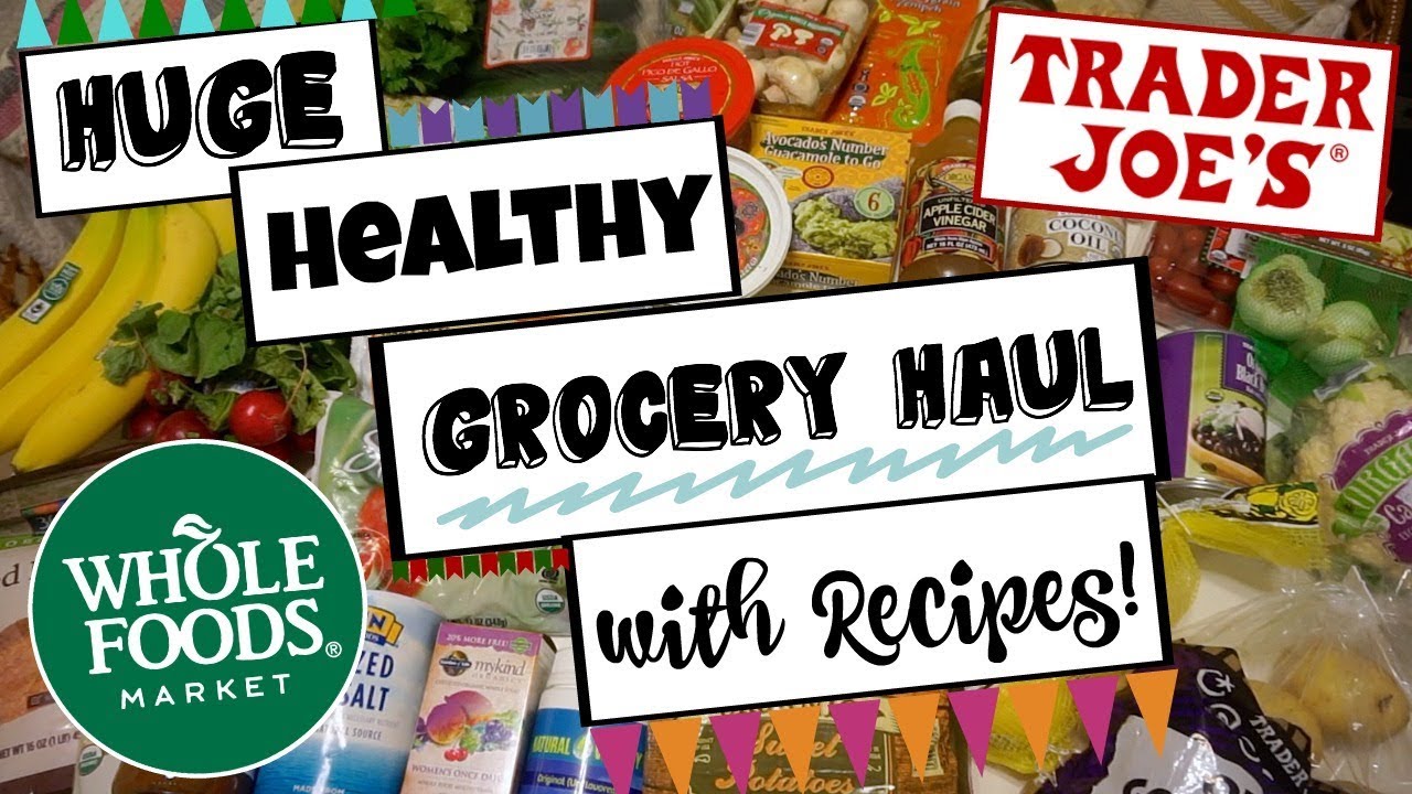 Healthy GROCERY HAUL with QUICK RECIPES + Vegan Supplement Routine