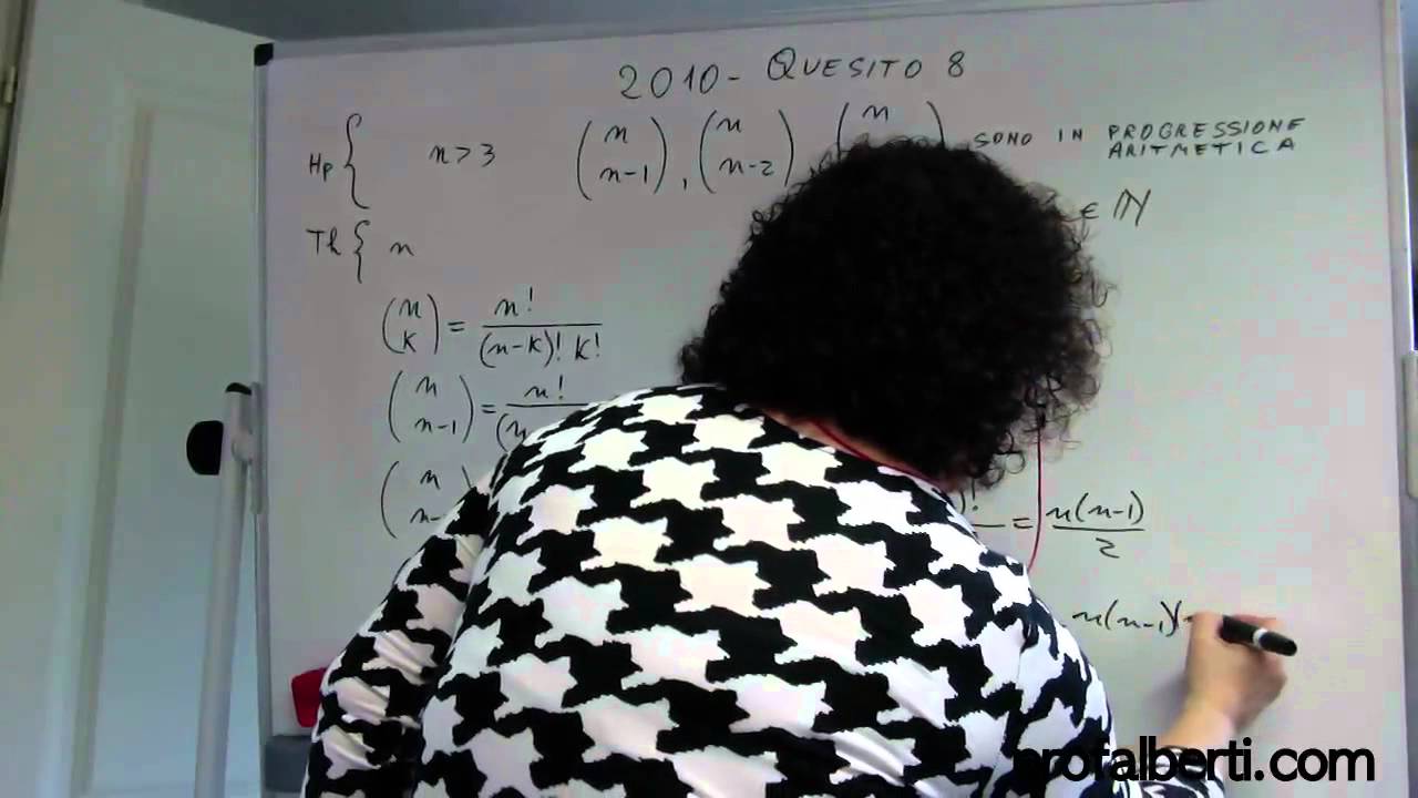 Coefficienti binomiali  Esame di stato 2010-Q8