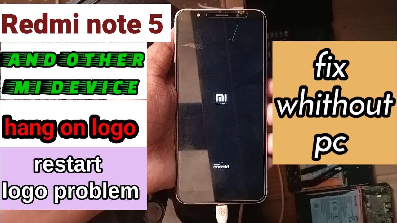 redmi note 5 logo restart problem || redmi hang on logo restart problem fix whithout pc