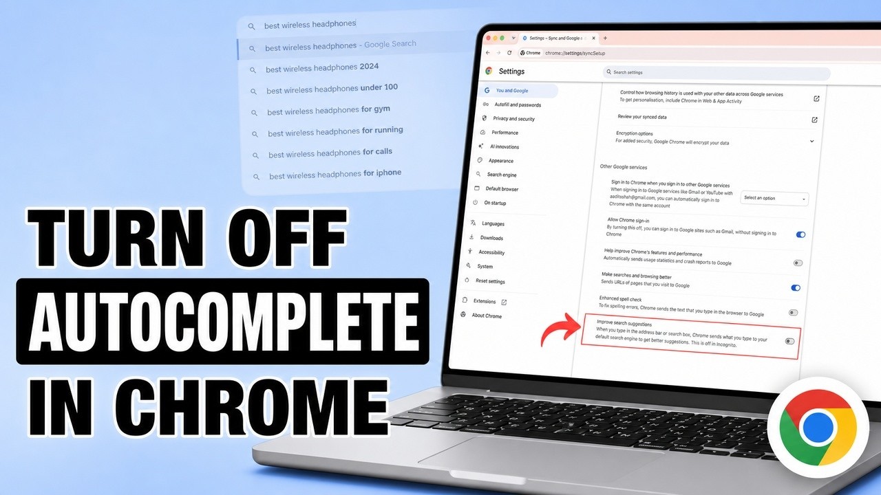 Как отключить автозаполнение в Google Chrome