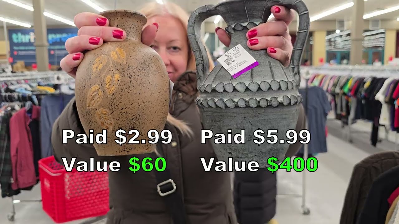 Thrift with Me at Goodwill for Vintage Home Decor at 3 Thrift Stores in Calgary Alberta Canada
