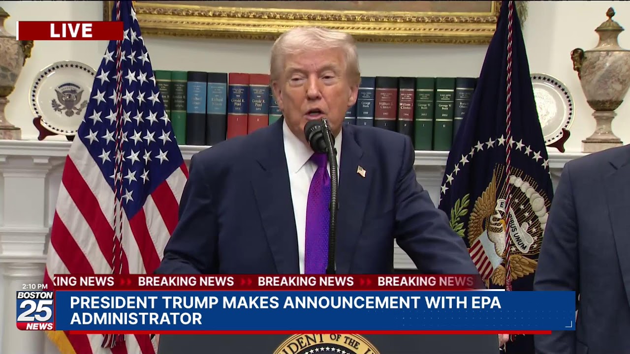 WATCH LIVE: President Trump makes announcement with EPA administrator.