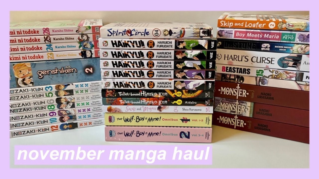 collective manga haul & unboxing - november 2021
