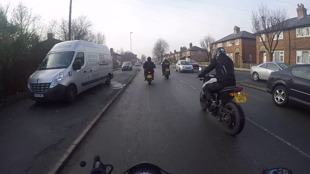 Escorting MotoTurtle to the church