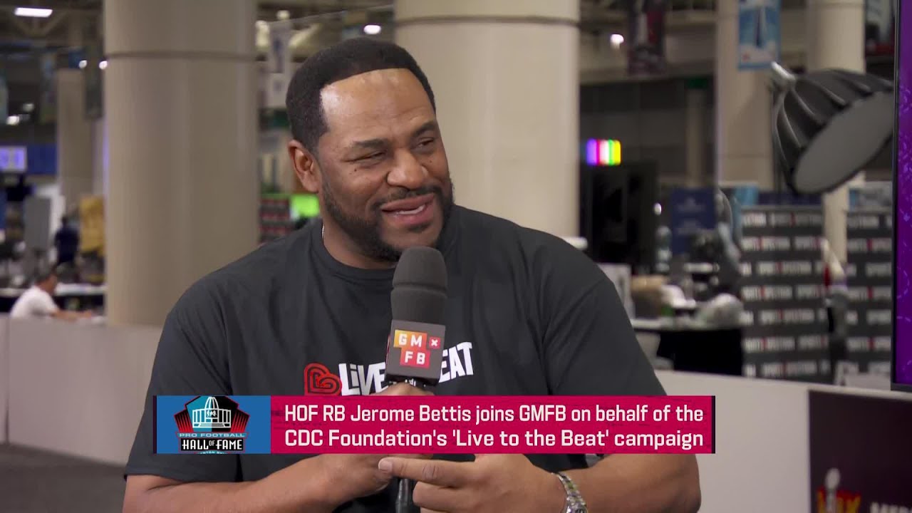 HOF RB Jerome Bettis joins 'GMFB' on behalf of the CDC Foundation's 'Live to the Beat' campaign