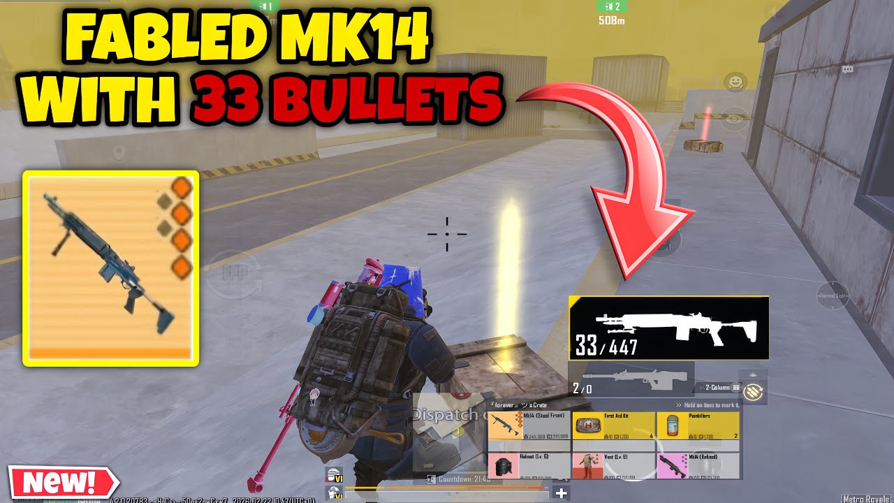 METRO ROYALE MODIFY FABLED MK14 WITH 33 BULLETS | PUBG METRO ROYALE CHAPTER 30 
