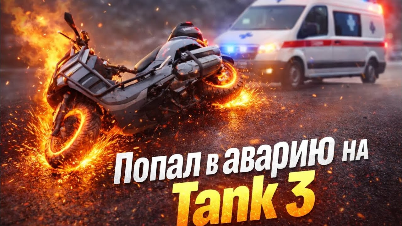Попал в ДТП на танке 