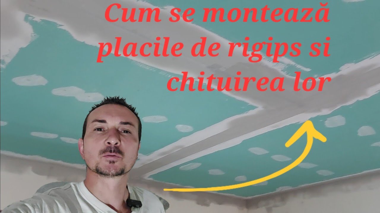 Cum se montează plăcile de rigips  și chituirea lor