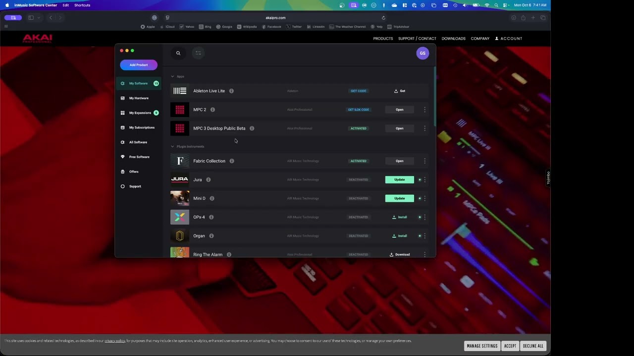MPC — Как установить комплект MPce на MPC Live 3