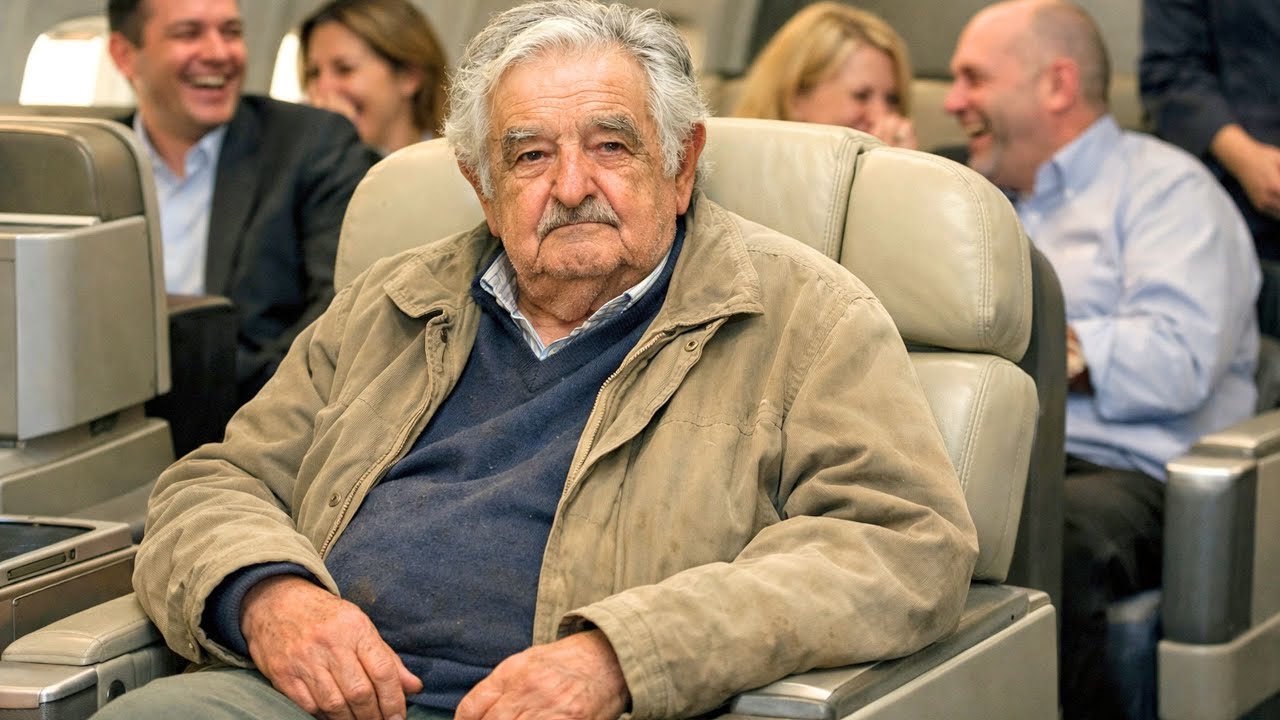 José Mujica escucha risas por su ropa en primera clase — su calma deja a todos helados