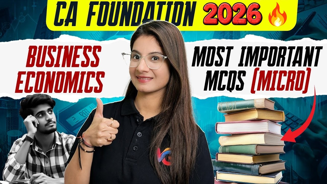 Business Economics Most Important MCQs (Micro) | CA Foundation Jan 2026 | Tanya Munjal Ma'am