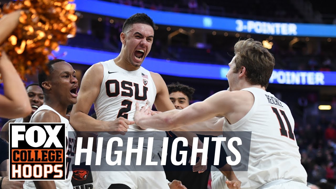 Alfonso Plummer hits 11 threes, but Oregon State beats Utah in Pac-12 | FOX COLLEGE HOOPS HIGHLIGHTS