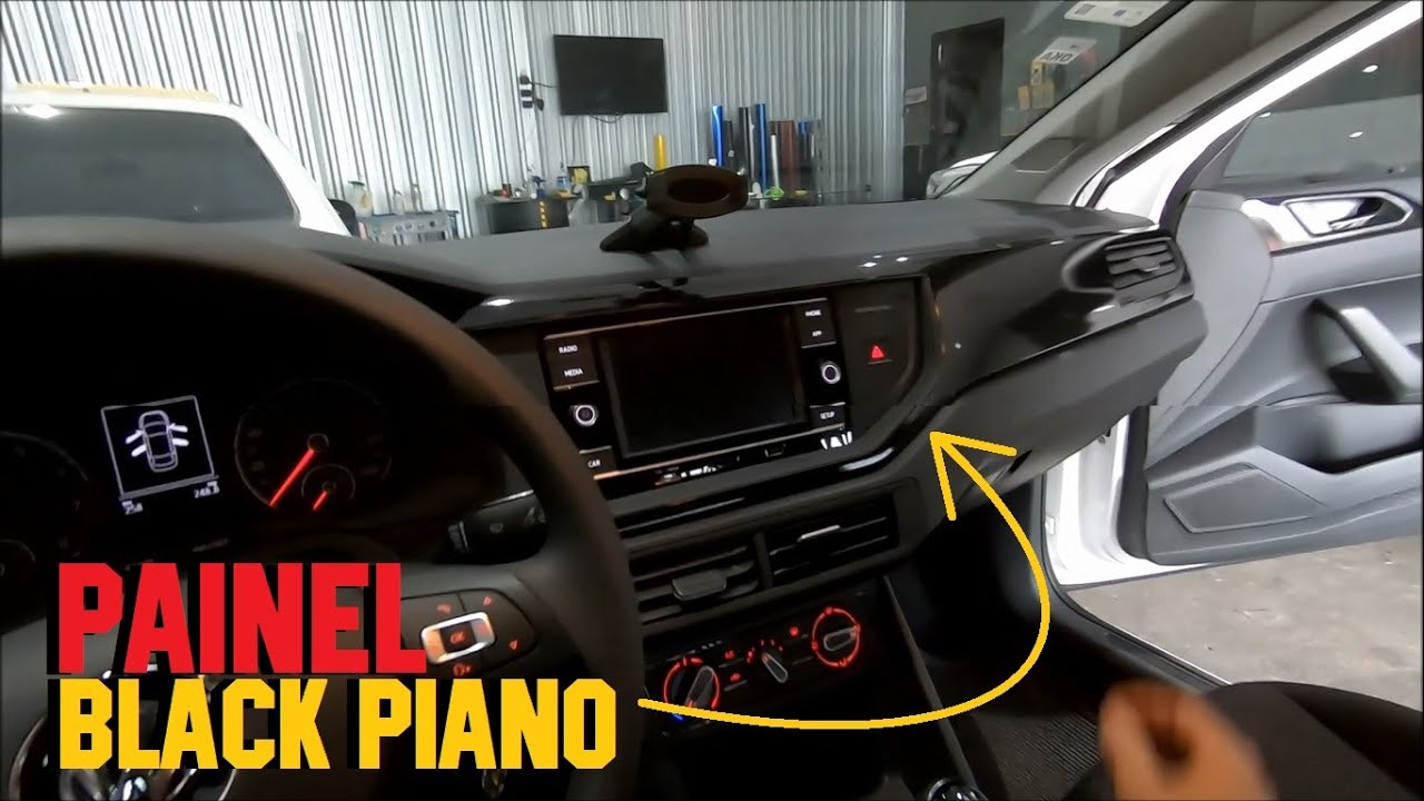 BLACK PIANO TETO E PAINEL VW VIRTUS + ADESIVO LATERAL GOL DICURRIDA!