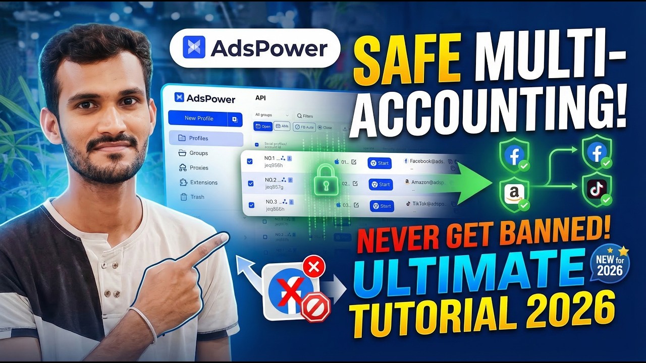 AdsPower Anti-Detect Browser Tutorial | Safe Multi-Accounting in 2026