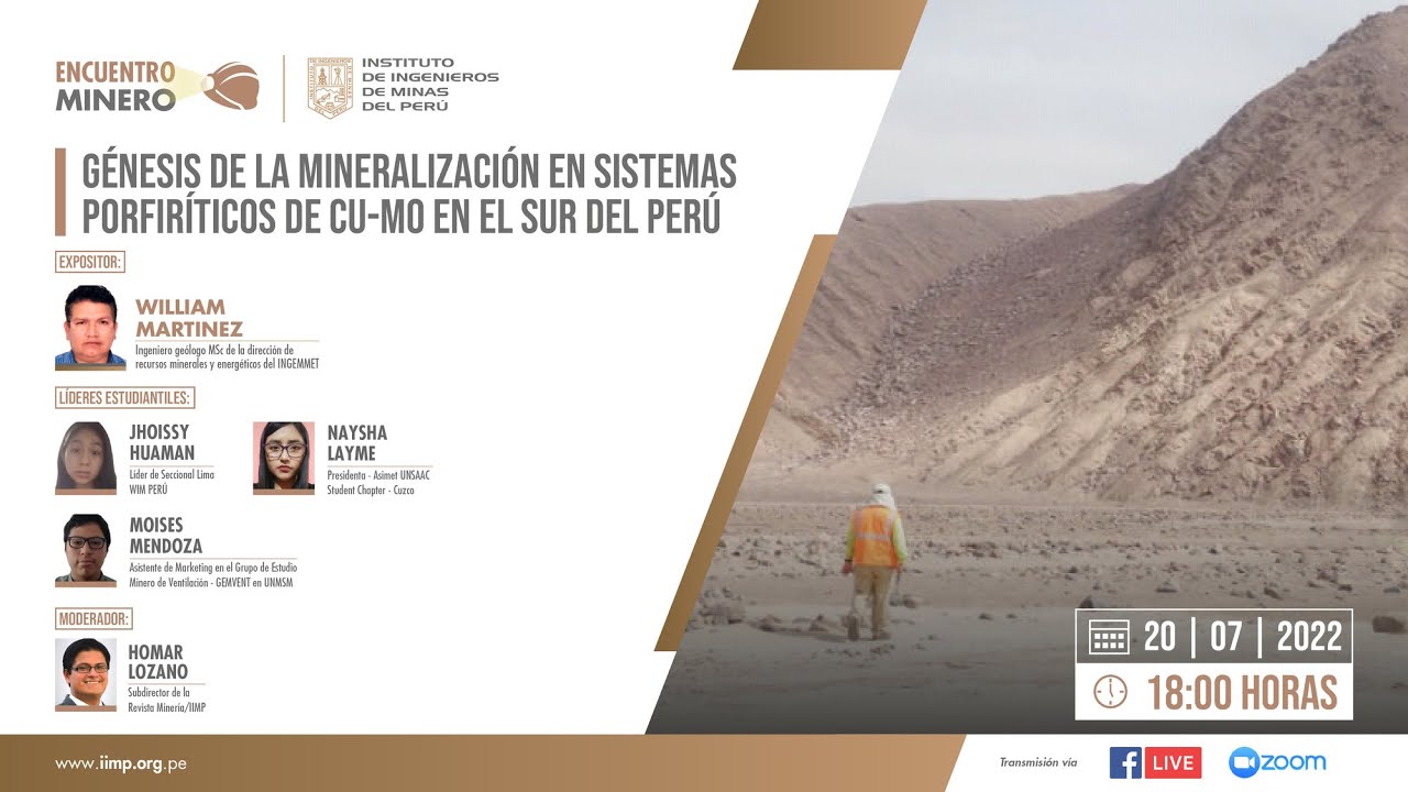 Génesis de la Mineralización en Sistemas Porfiríticos de CU-MO en el Sur del Perú