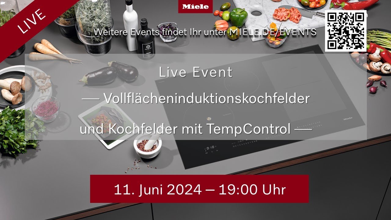 Live Event - Vollflächeninduktionskochfelder und Kochfelder mit TempControl