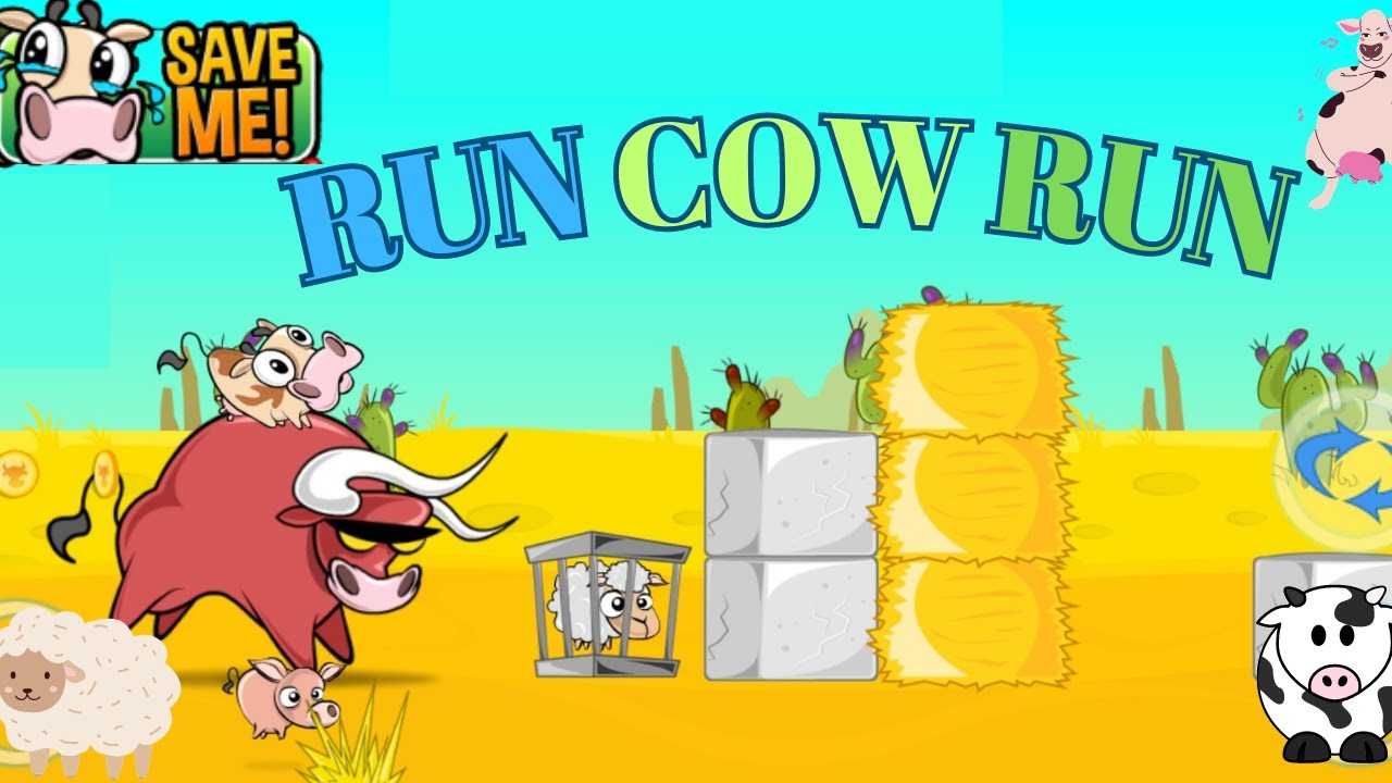 Run Cow Run | Running Bull | Running Cow | Run Cow Run Gameplay | Rescue Farm Animals | RG Gaming