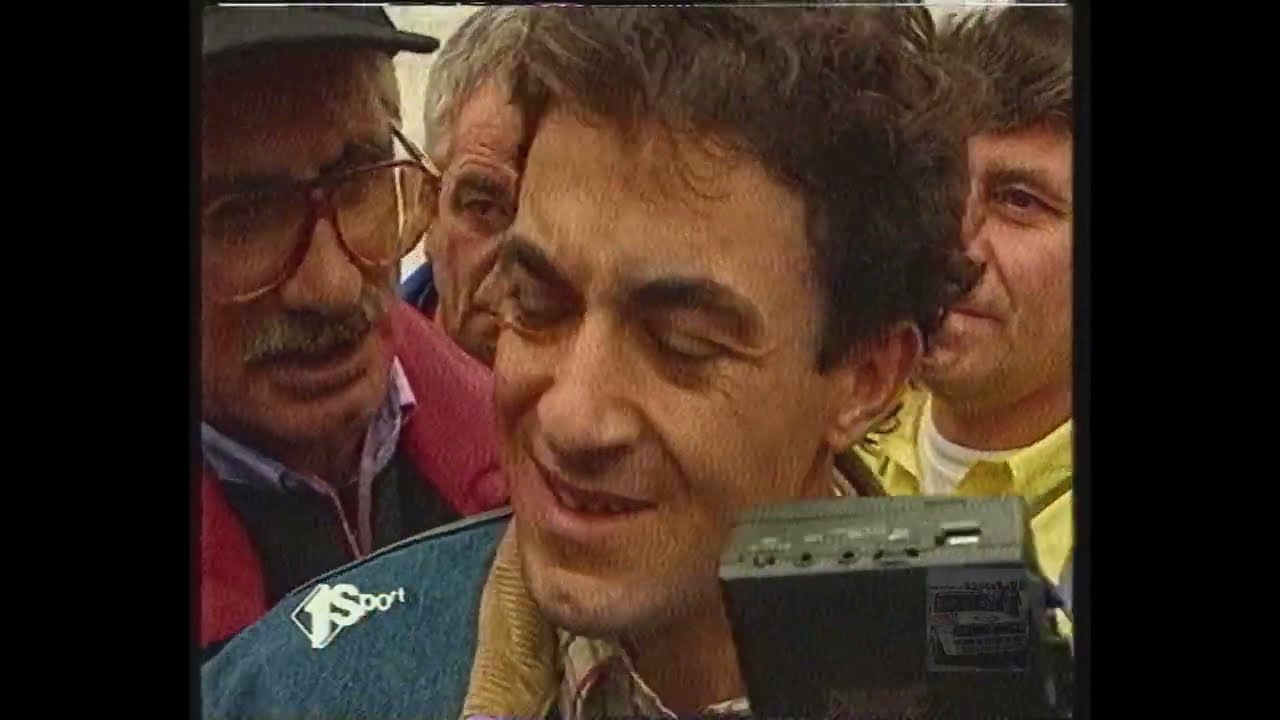 ITALIA 1 SPORT : Speciale F1 SPA 1995 Andrea De Adamich e Guido Schittone Commentano La Crisi Alesì