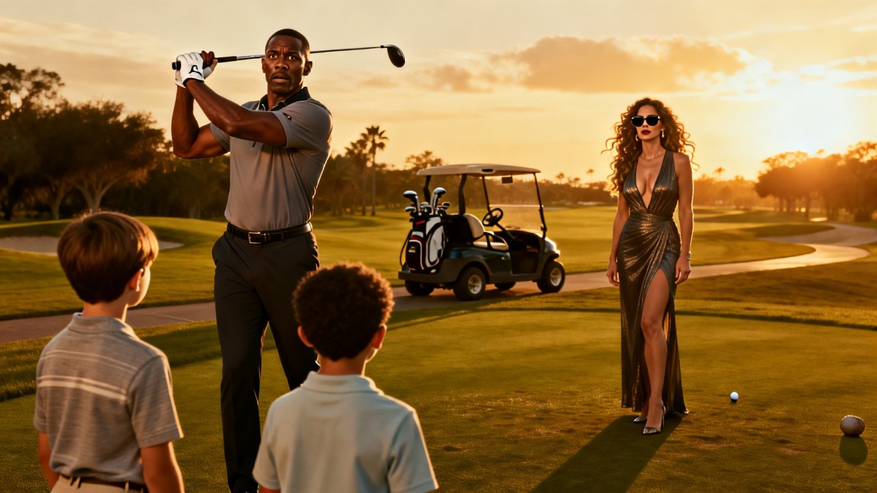 The millionaire CEO was calmly playing golf… until two children walked up to him!