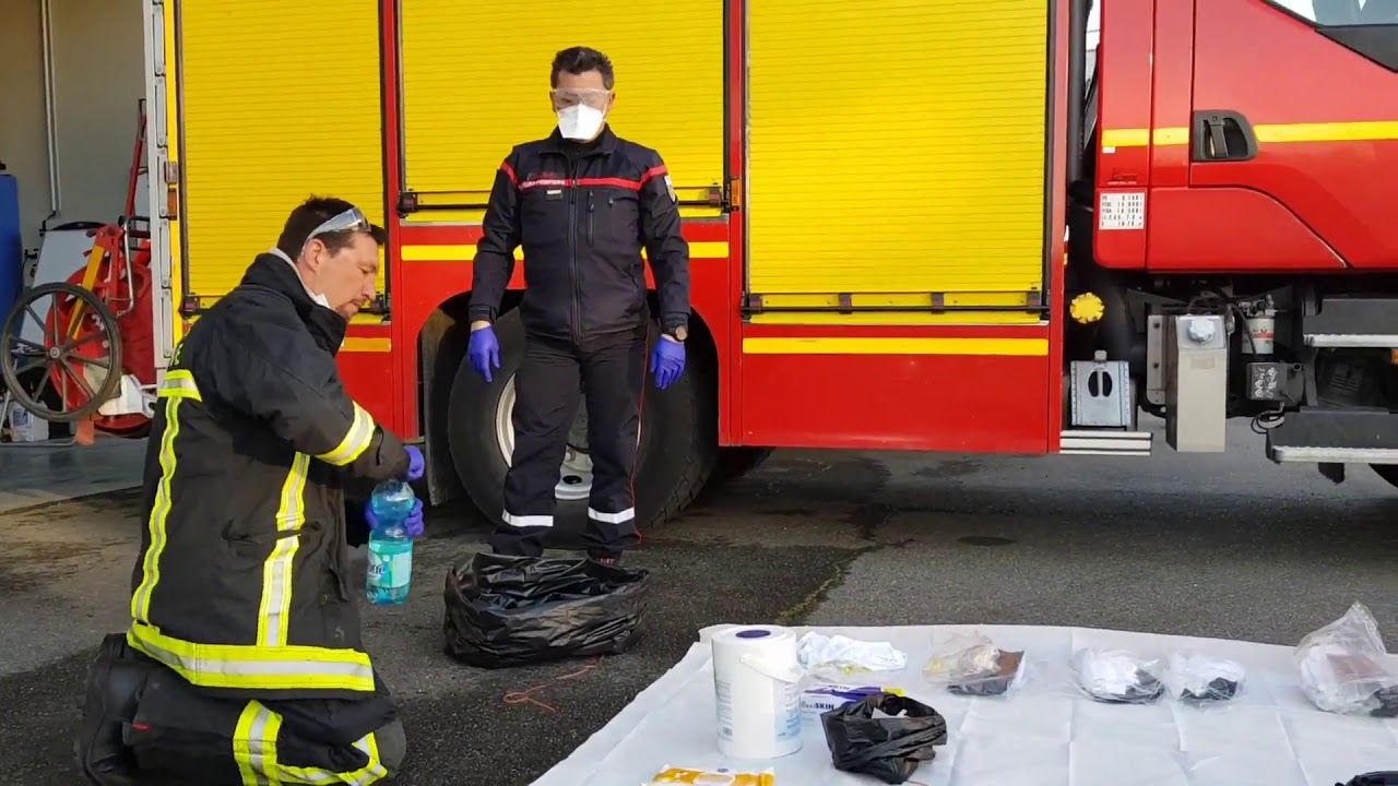 Utilisation du sac de déshabillage du Sdis 31