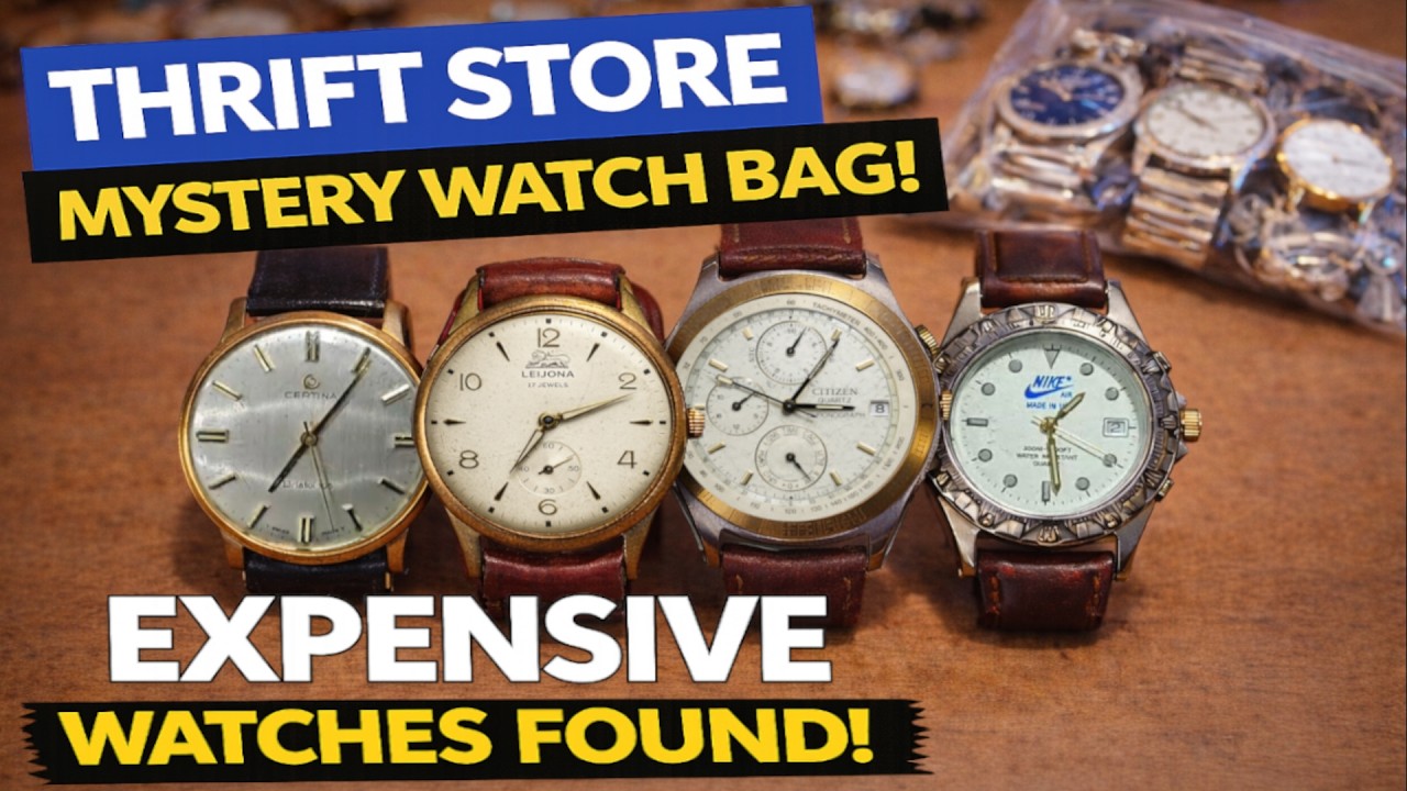 Thrift Store Mystery Watch Bag — A Few Nice Surprises Inside!