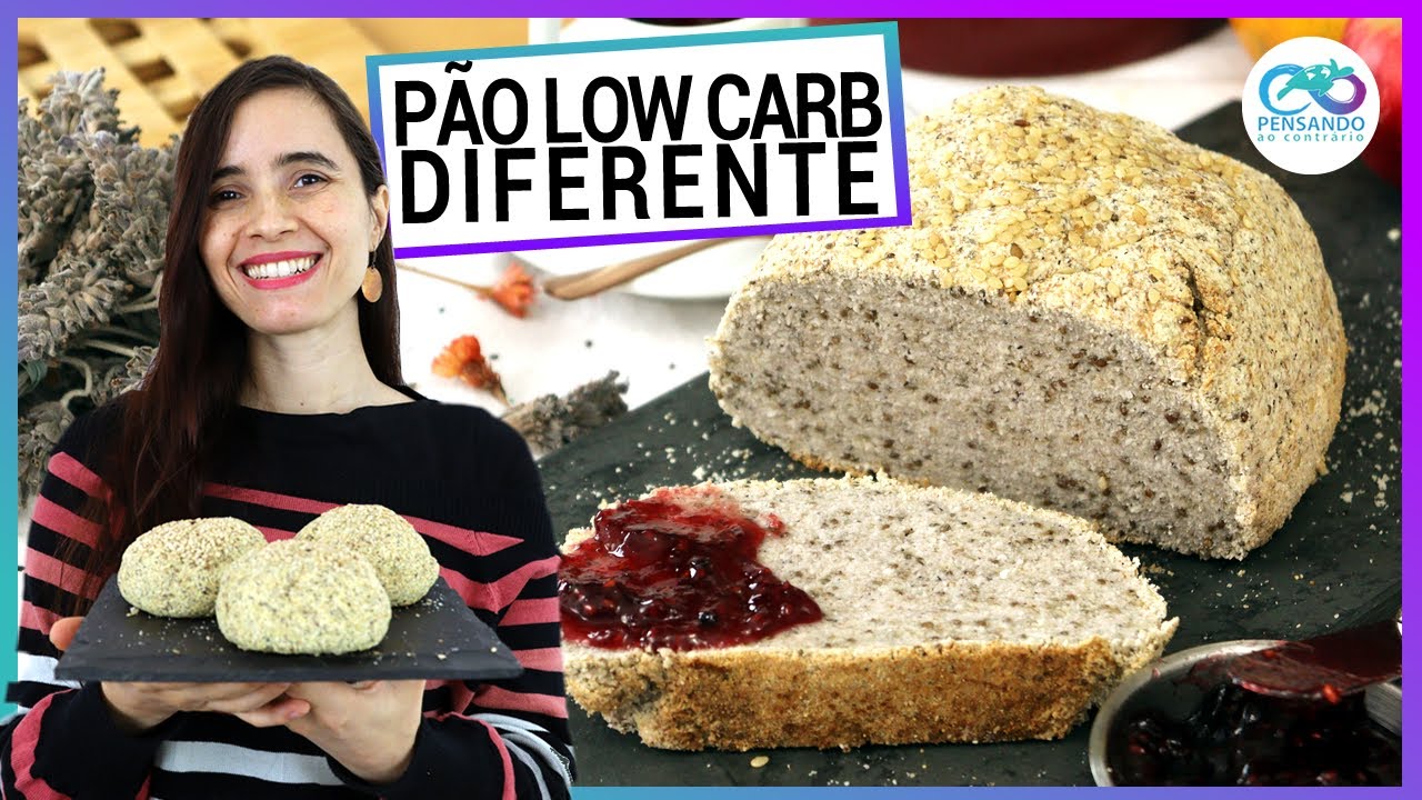 PÃO LOW CARB FOFO SEM OVO, TRIGO, AVEIA, ARROZ E FERMENTO (RECEITA VEGANA IMPERDÍVEL)
