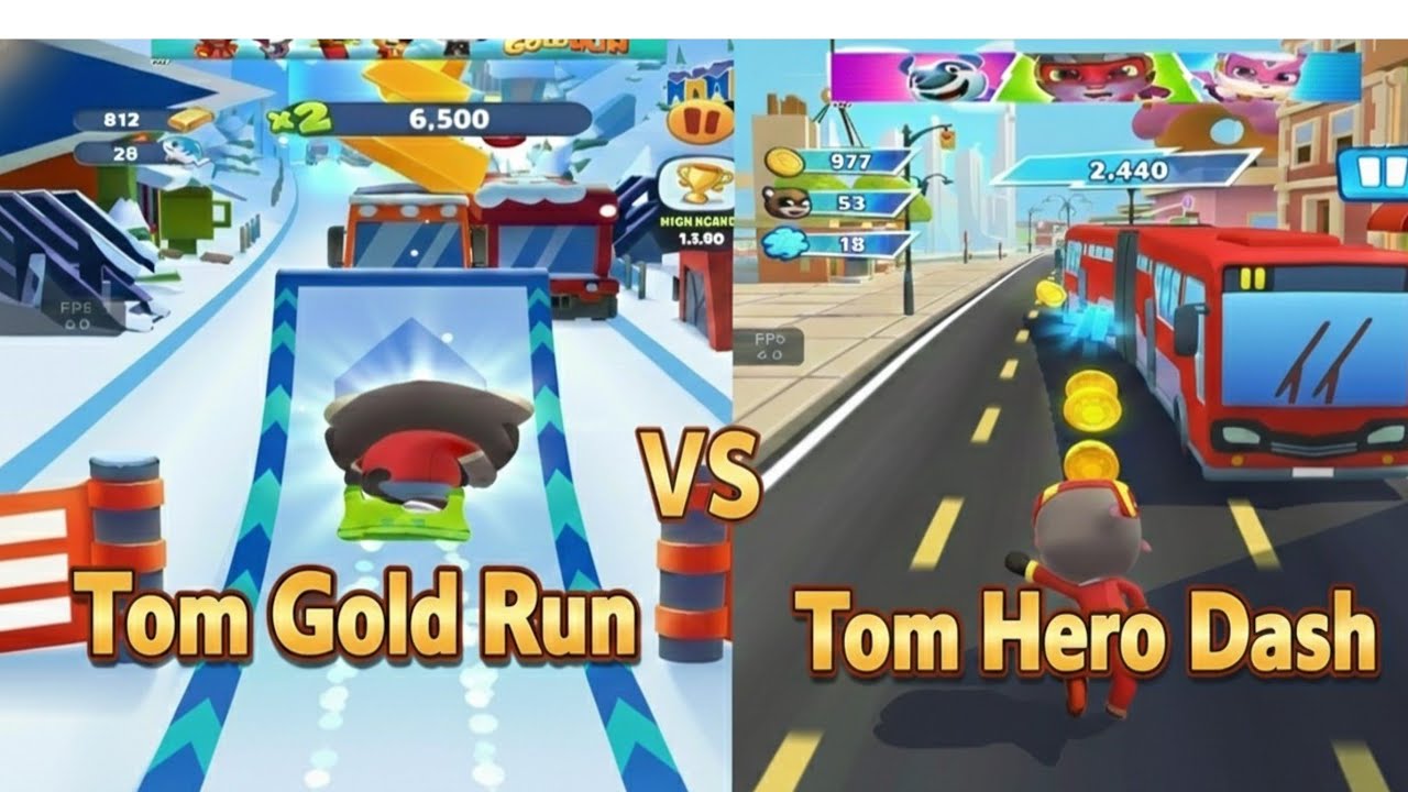 New Challenge Talking Tom Gold Run 🆚 Tom Hero Dash Game Play! Very Excited!