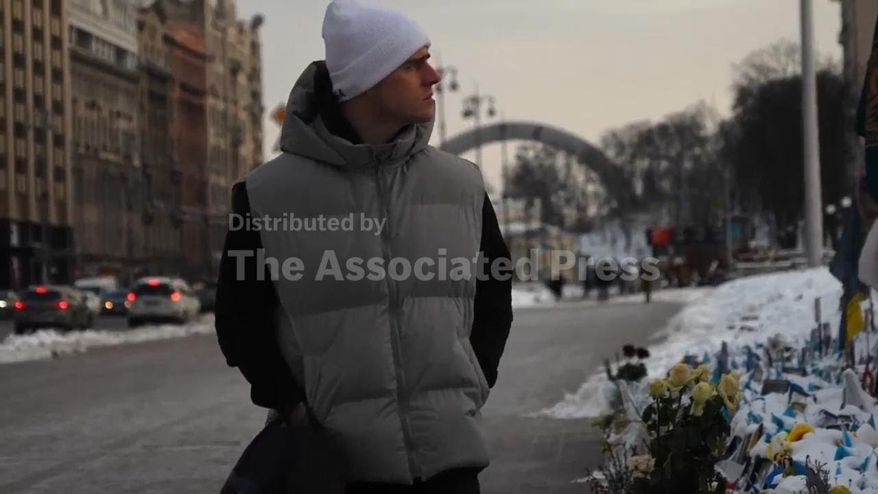 Ukrainian skeleton racer banned from Winter Olympics gives interview on return to Kyiv