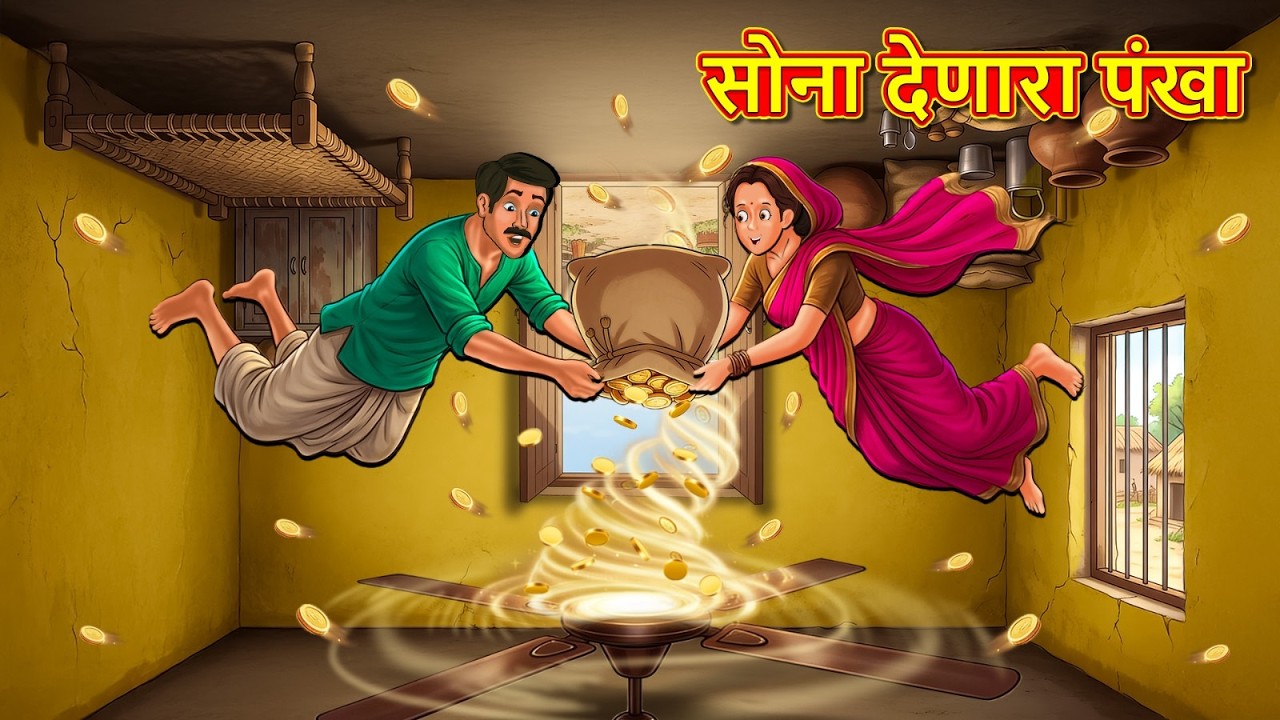 सोना देणारा पंखा | Marathi Story | Marathi Goshti | Stories in Marathi | Koo Koo TV