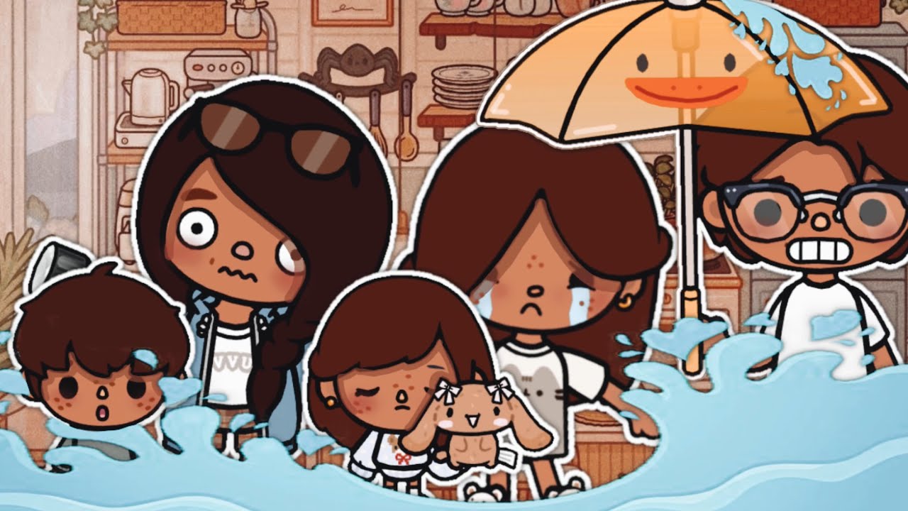 The Flood Took Our House 🌊😱 || *with voice* || Toca Boca TikTok Roleplay