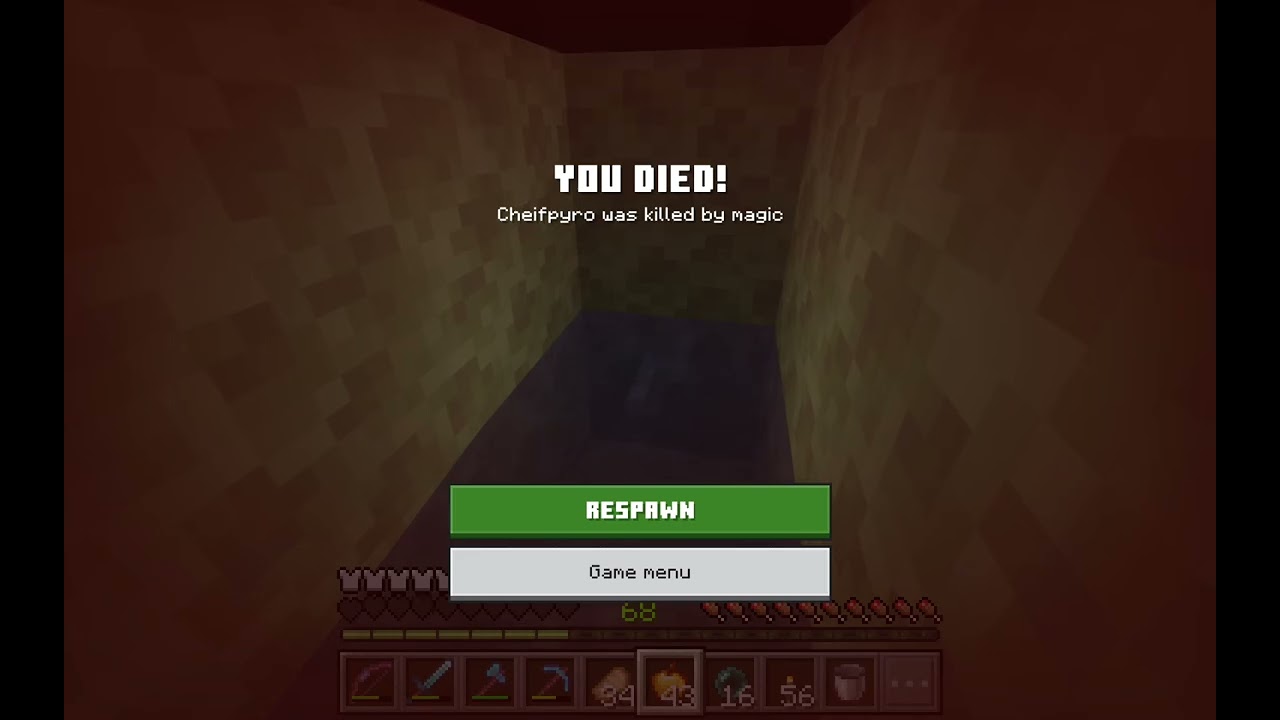 Beating the ender dragon