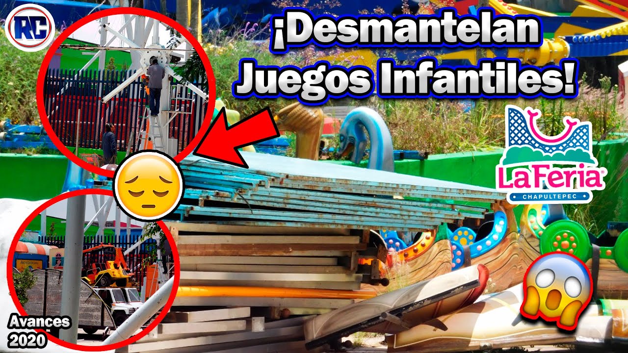 Empiezan a DESMANTELAR los juegos mecánicos infantiles de la FERIA DE CHAPULTEPEC | Avances 2020 #10