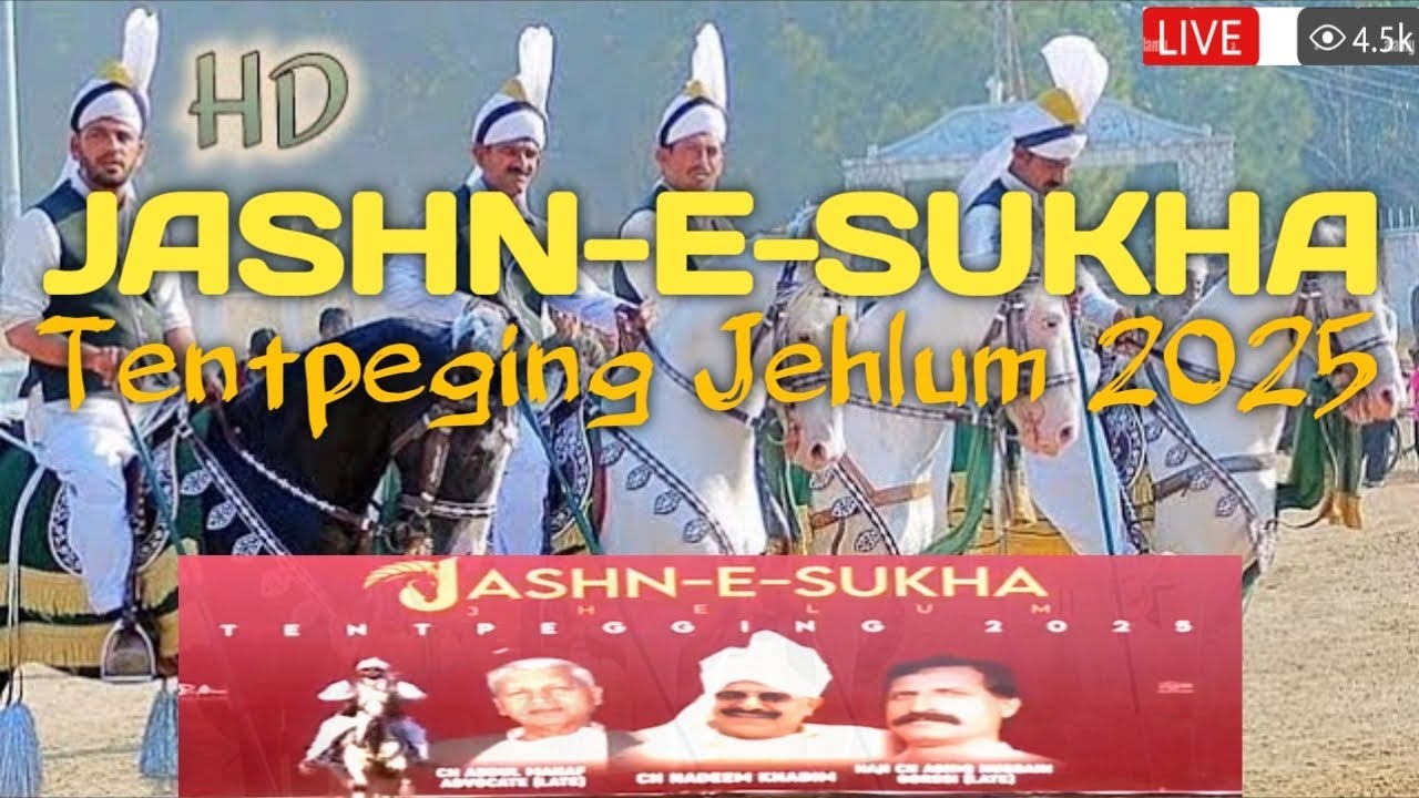 🔴 Live Jashn-e-Sukha Jhelum Organised By: CH Adeel Gorssi | Horse Racing | Tentpeging | Team sultan 