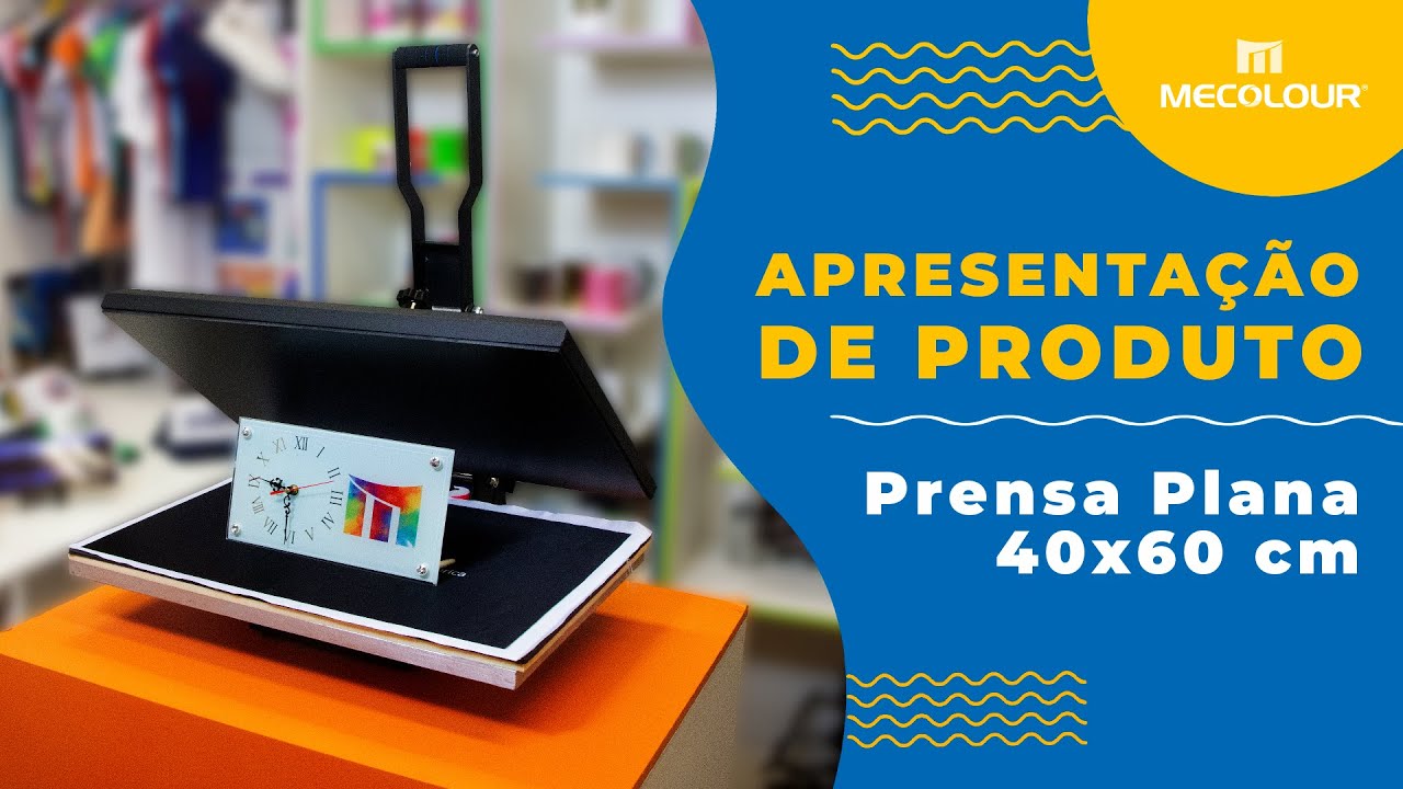 Apresentação de Produto - Prensa Plana 40x60 cm
