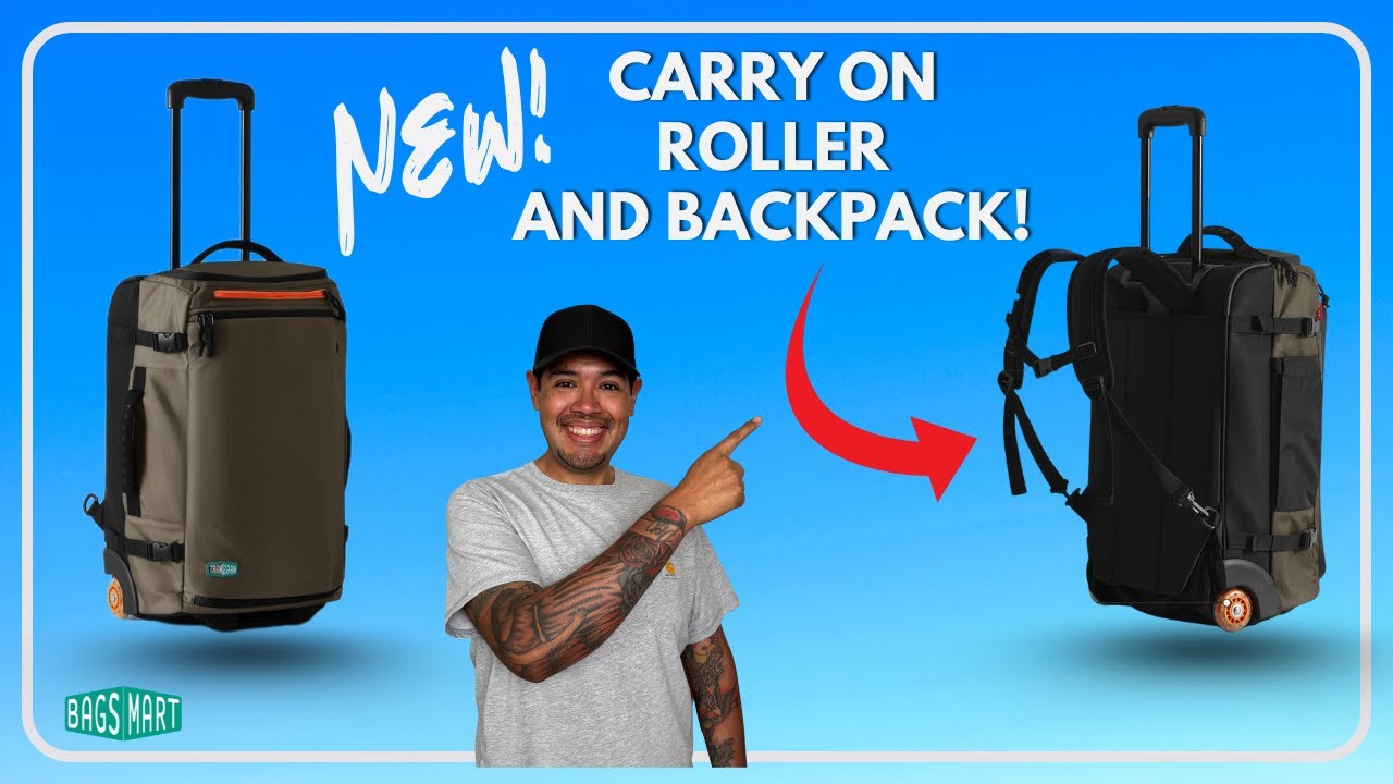 2 Ways To Carry! Meet The Bagsmart Blast 43L Roller Backpack