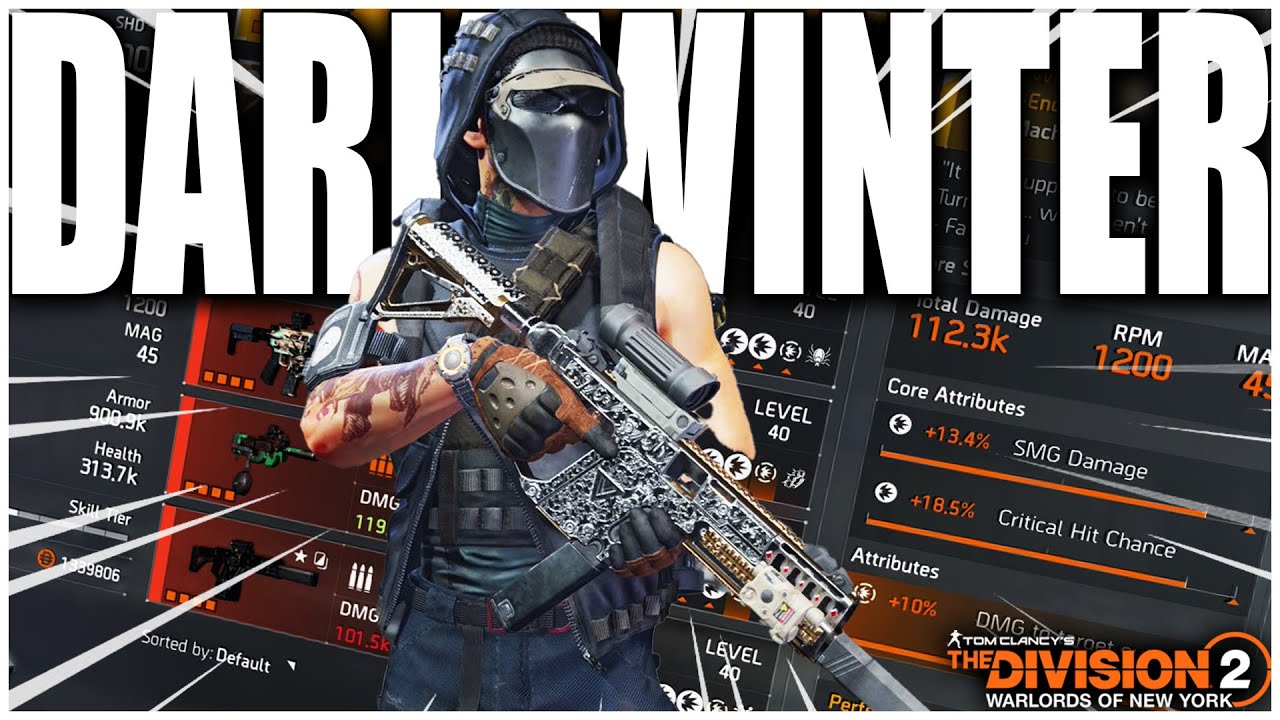 THE DIVISION 2 - DARK WINTER IS A MONSTER - THE 1200 RPM SMG THAT JUST MELTS!