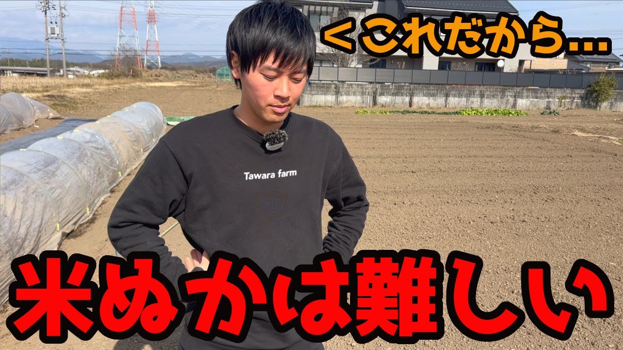 みなさんは気を付けて、米ぬかを使うと起きるハプニング。【家庭菜園】