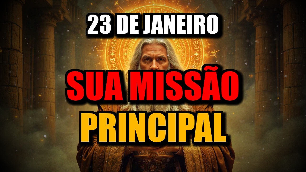 Escolhidos Em 23 de Janeiro, Deus Decretou Sua Única Missão Principal
