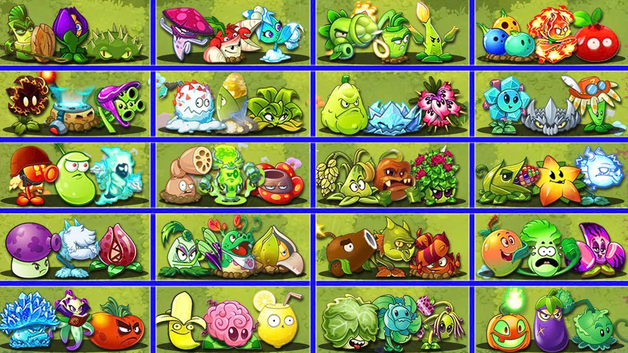 Random 20 Team Plants Vs All Zombies - Who Will Win? - Pvz 2 Team Plant Vs Team Plant