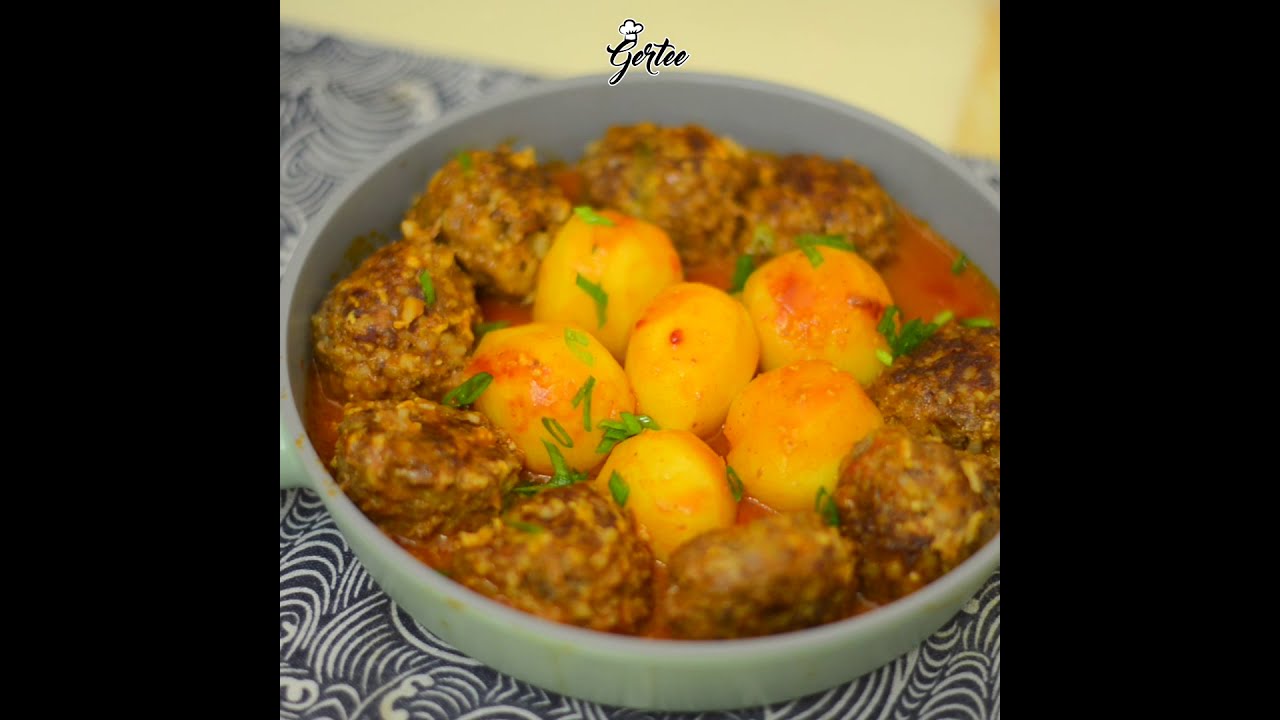 Төмс, мах 2-оор амттай хоол/ Meatball and potato dish looks like bird nest