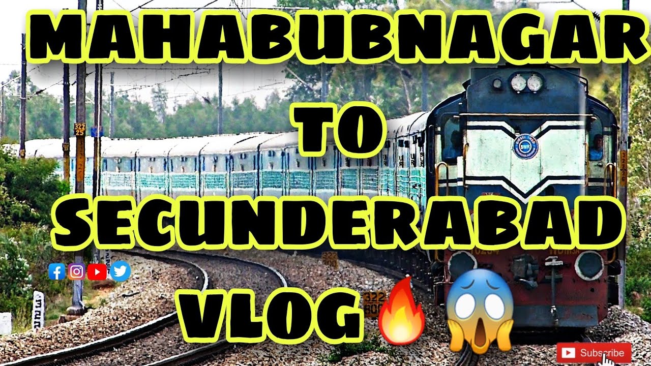 mahabubnagar to secunderabad vlog😱||doubling electrification railway track||secunderabad||Mub_vlogs