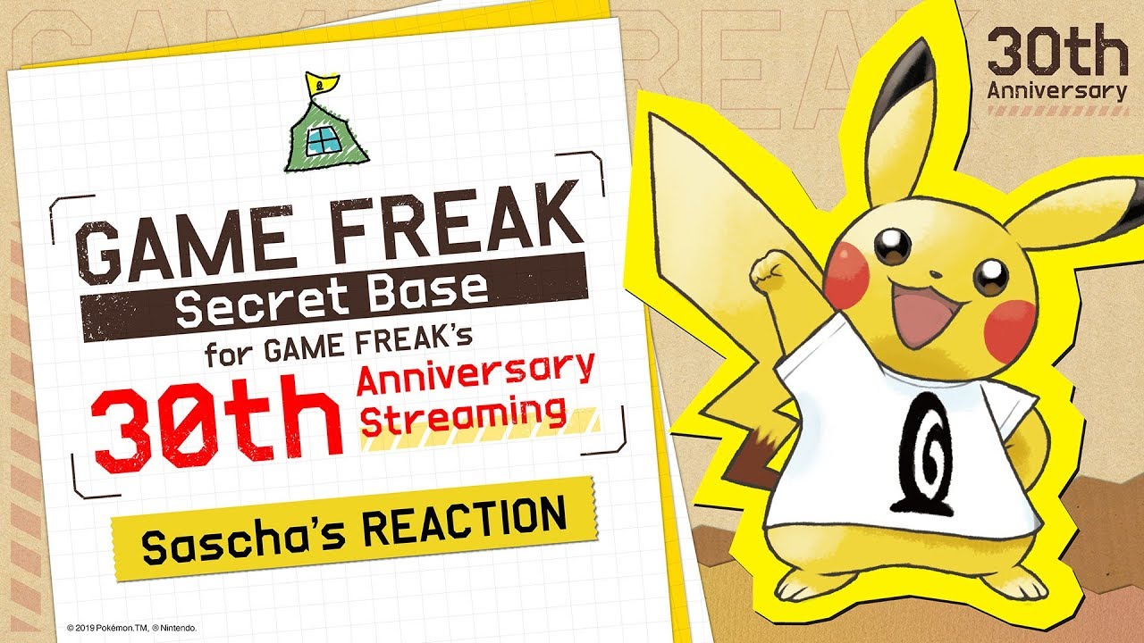 GAME FREAK Secret Base for GAME FREAK&lsquo;s 30th Anniversary Streaming（Sascha&rsquo;s REACTION）