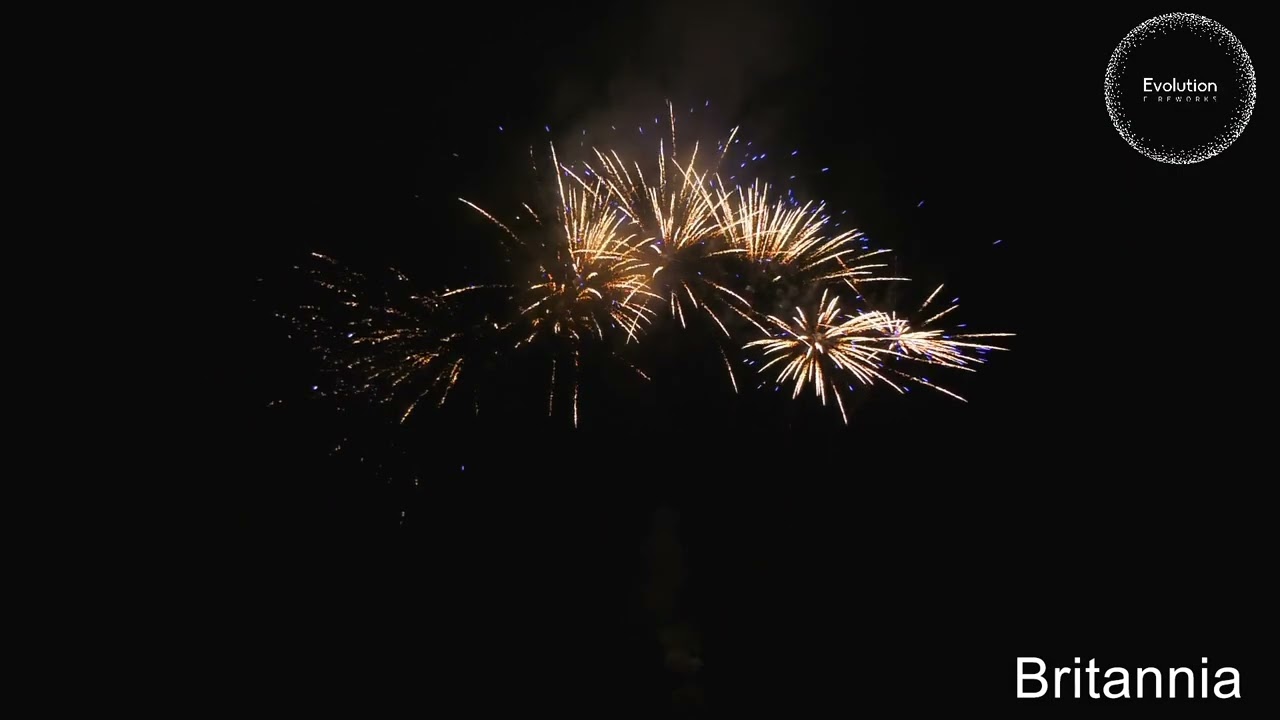 Evolution Fireworks - Britannia - 1.4g - 108 shot - 25/30mm - Compound