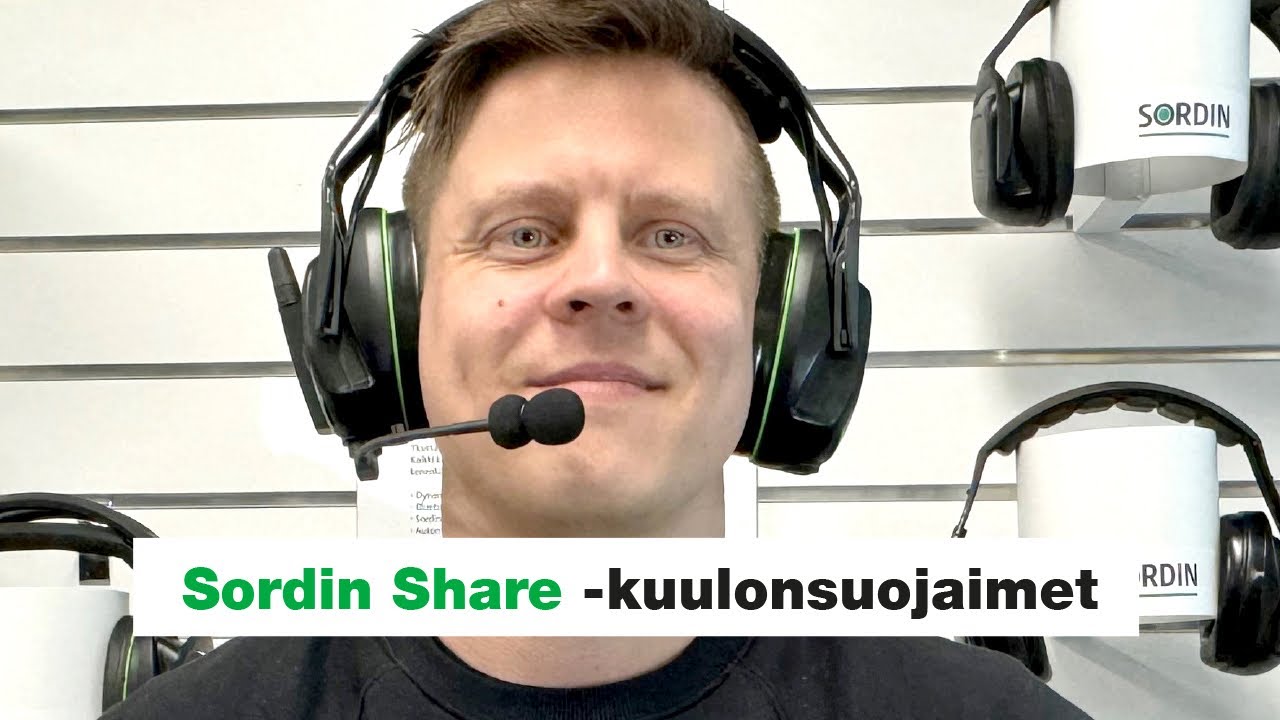 Kuulonsuojaimet kaikilla herkuilla - Sordin Share
