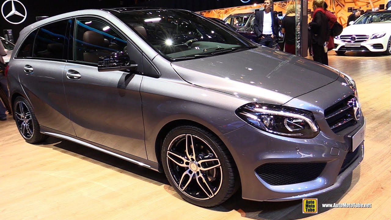 2017 Mercedes B180d - Exterior and Interior Walkaround - 2016 Paris Motor Show