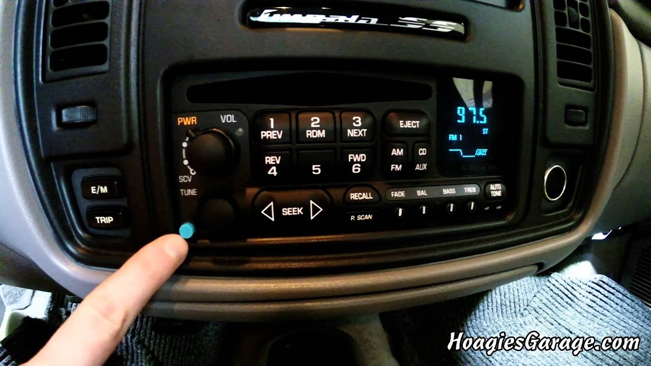 1Factory Radio Bluetooth System Installed In 1996 Chevrolet Impala SS - GM Factory Radio